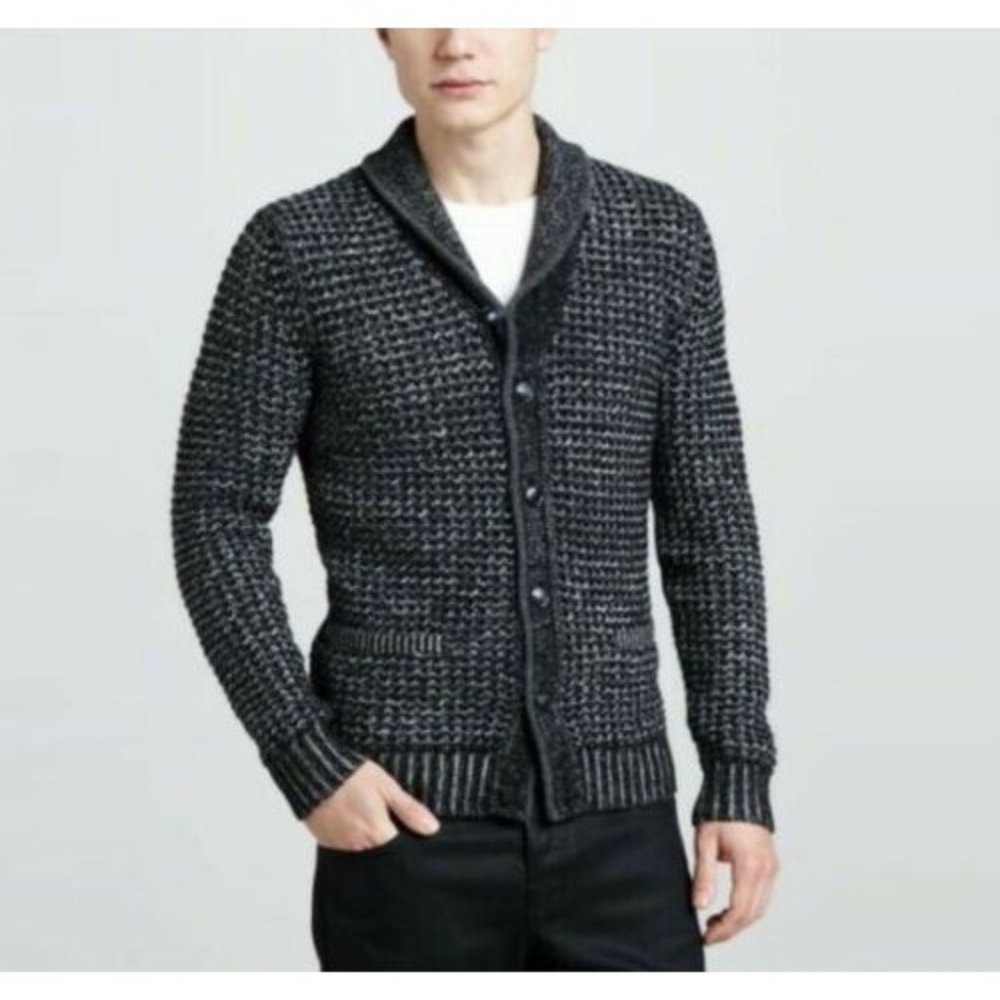 Neiman Marcus X Rag & Bone Mens L Gray Wool Blend
